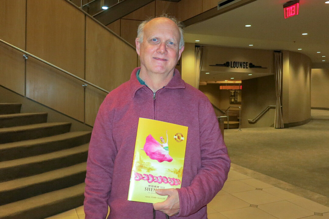 Timothy Bodley enjoyed watching Shen Yun at the Von Braun Center Concert Hall, Huntsville, Alabama on Feb. 6, 2018. (Sally Sun/The Epoch Times)
