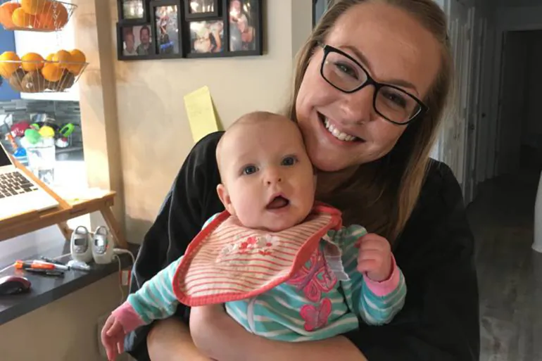 Jessica Porten went to a doctor's appointment with her daughter, Kira, to get help with post-partum depression. The nurse called the police. (April Dembosky/KQED)
