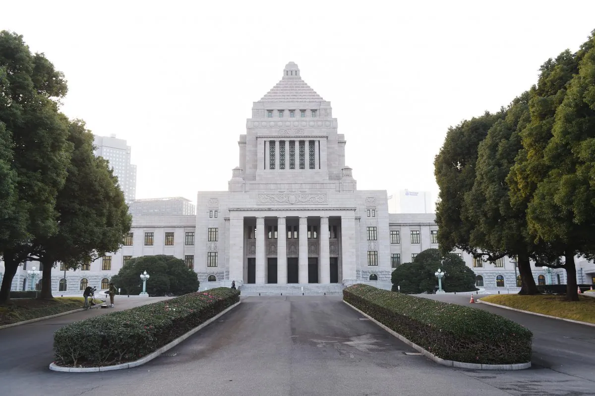 The National Diet Building in Tokyo on November 21, 2014.
(Atsushi Tomura/Getty Images)