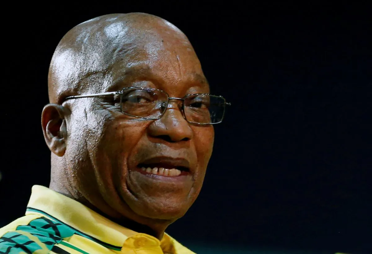 President of South Africa Jacob Zuma attends the 54th National Conference of the ruling African National Congress (ANC) at the Nasrec Expo Centre in Johannesburg, South Africa Dec. 16, 2017. (Reuters/Siphiwe Sibeko/File Photo)