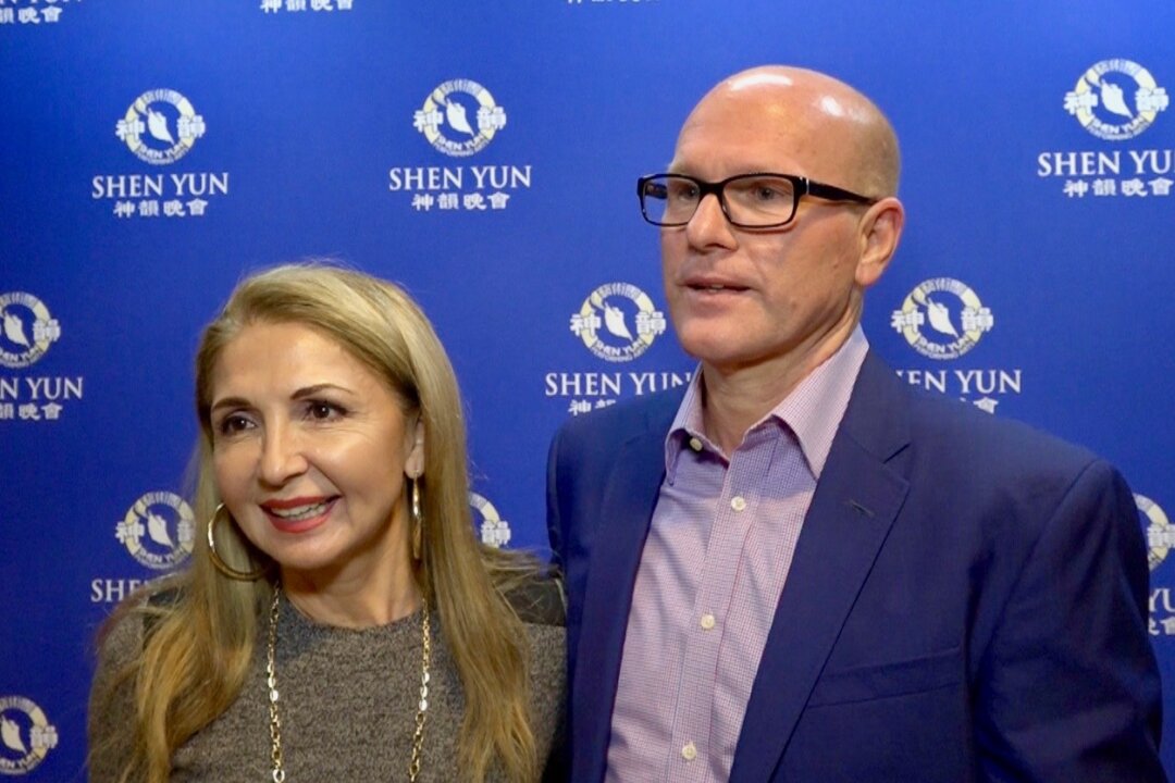 Robert Speakman and his wife, Astrid, enjoyed watching Shen Yun at the Rudder Auditorium, in College Station, Texas on Feb. 13, 2018. (NTD Television)
