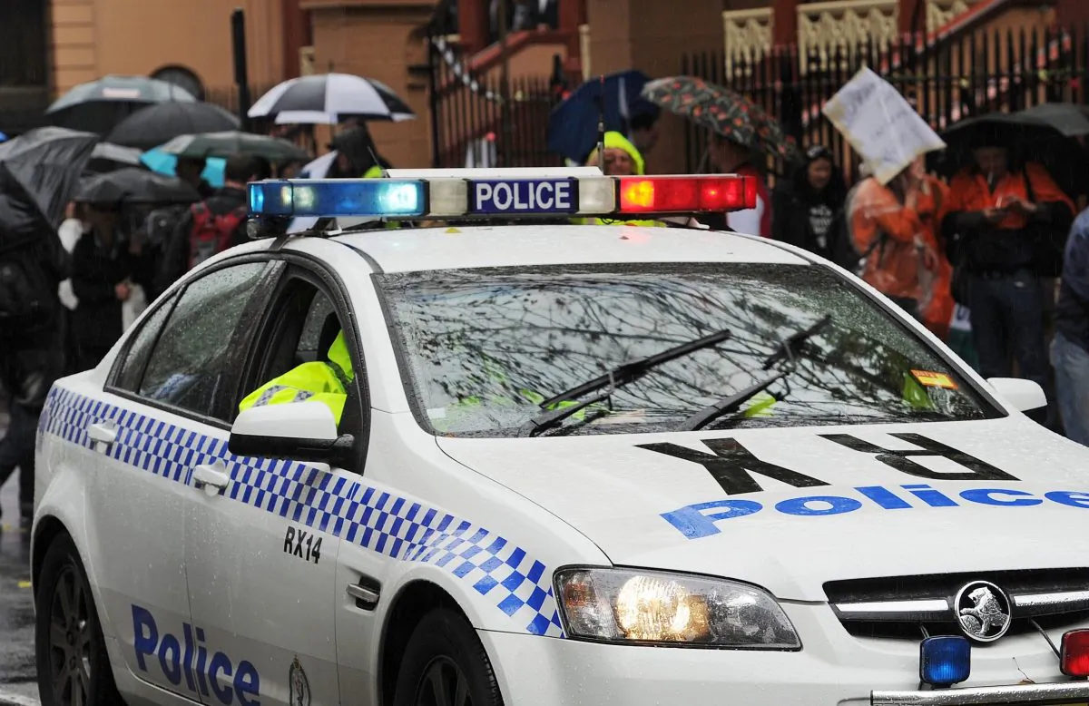 Members of the New South Wales Police Force. (Greg Wood/AFP/GettyImages)