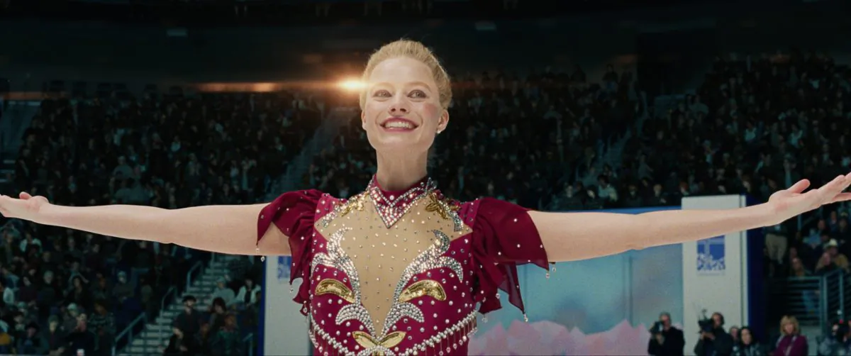 Tonya Harding (Margot Robbie) at the 1994 Olympics, in "I, Tonya." (NEON and 30WEST)"