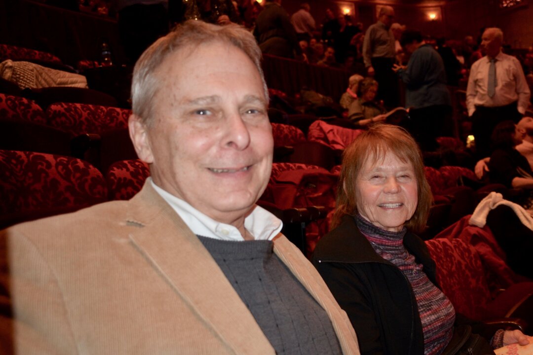 Richard and Joyce Pundt enjoyed the Shen Yun performance at the Paramount Theatre in Cedar Rapids, Iowa, on Feb. 14, 2018. "I think this is good for Western world to see, the different dances and different beliefs that exists in China," said Ms. Pundt about Shen Yun. (Helen Peng/The Epoch Times)
