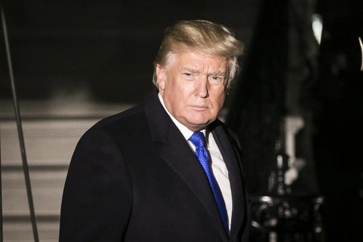 President Donald Trump before boarding Marine One on the South Lawn of the White House in Washington on Jan. 24, 2018. (Samira Bouaou/The Epoch Times)