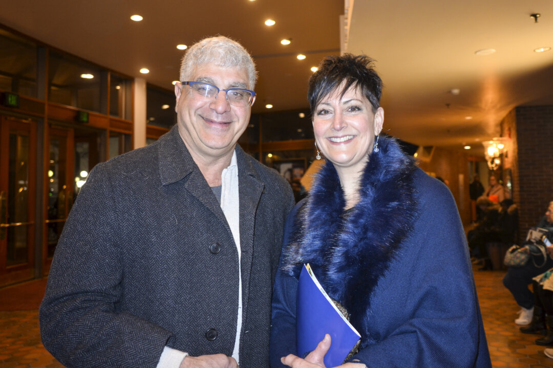 Albert and Lauri Moustakis enjoyed the Shen Yun performance at the Ordway Center for the Performing Arts in St. Paul, Minn., on Feb. 17, 2018. (Helen Peng/The Epoch Times) 