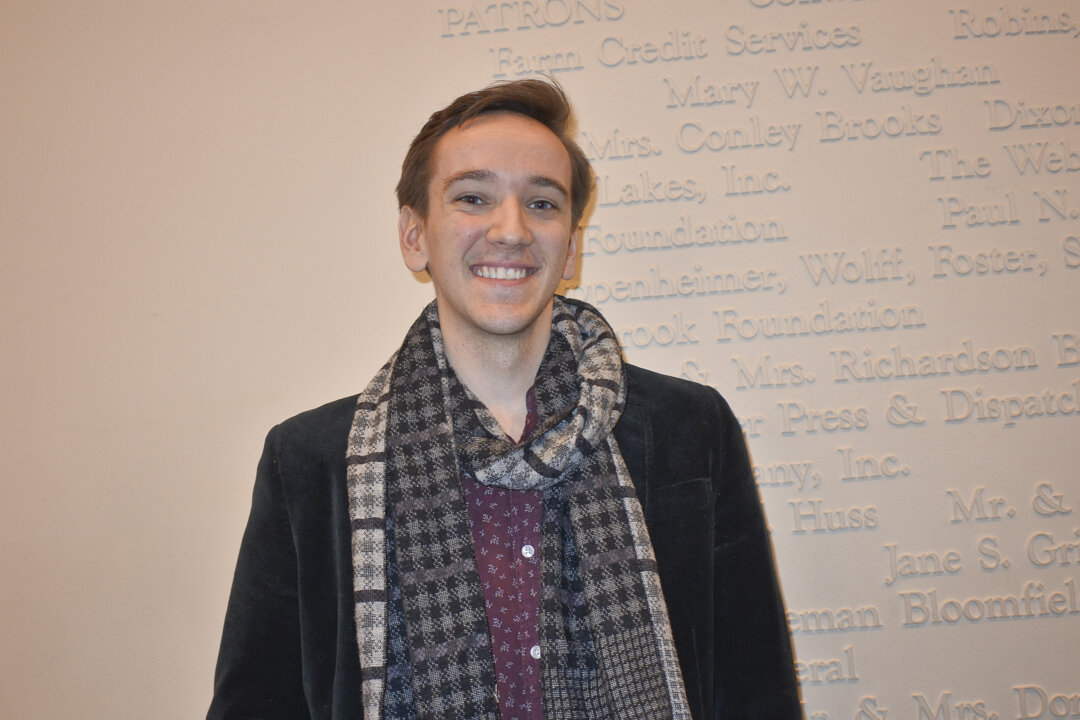 Josh Palmer enjoyed the Shen Yun performance at the Ordway Center for the Performing Arts in St. Paul, on Feb. 17, 2018. (Helen Peng/The Epoch Times)