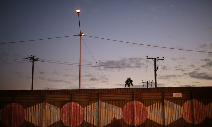 The U.S.-Mexico border wall in Calexico, California, on November 19, 2014.(Sandy Huffaker/Getty Images)
