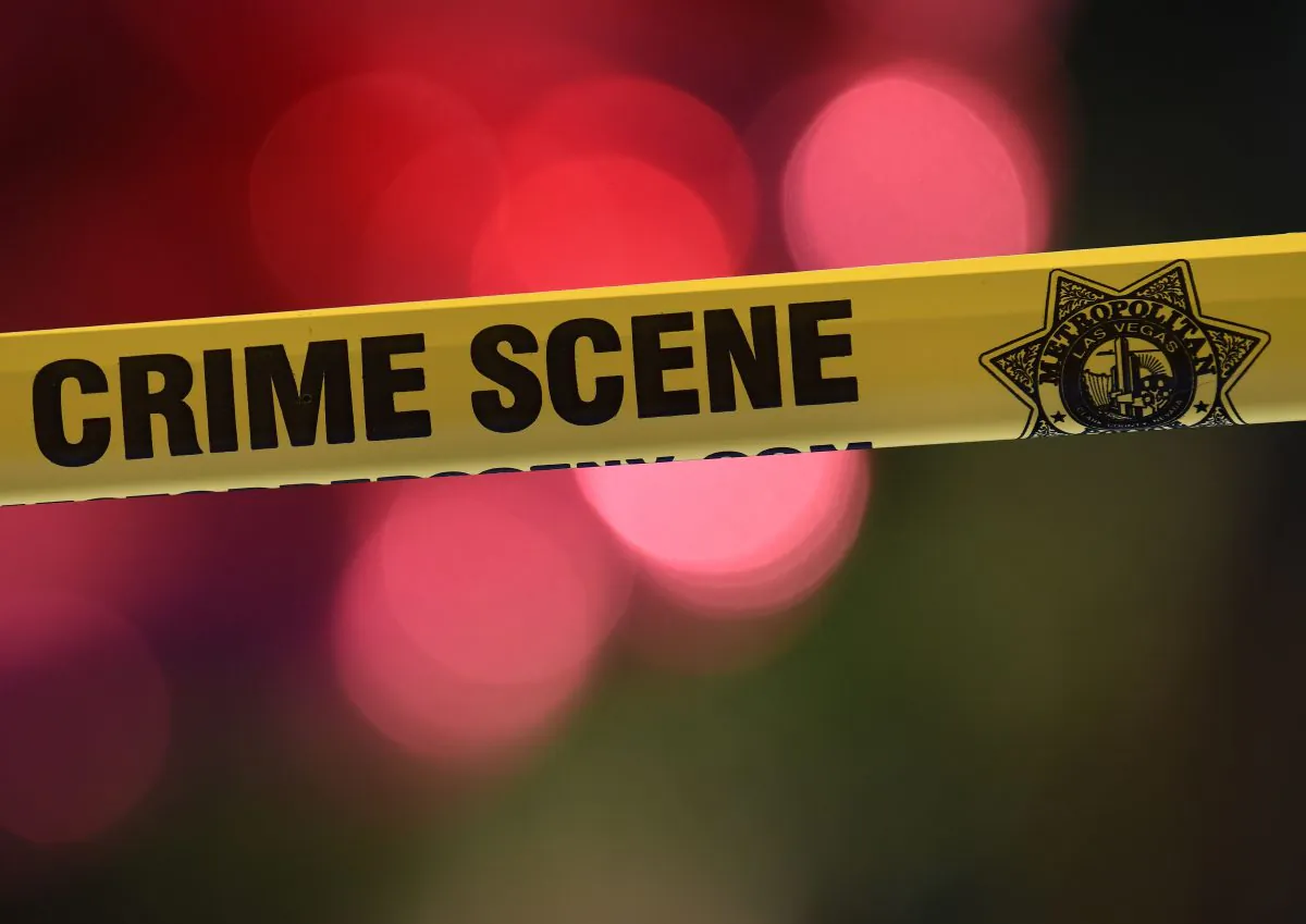 Crime scene tape from unrelated incident. (Mark Ralston/AFP/Getty Images)