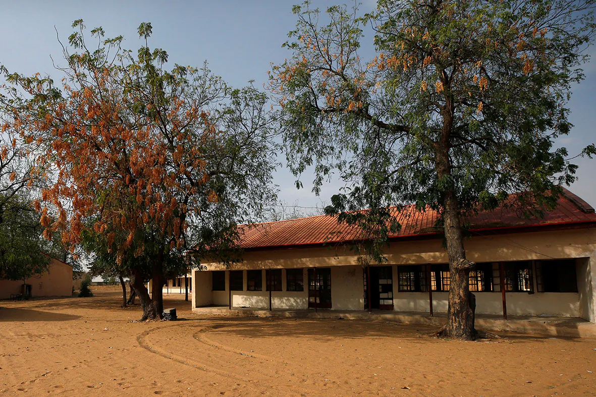 A view shows the school in Dapchi in the northeastern state of Yobe, where dozens of school girls went missing after an attack on the village by Boko Haram, Nigeria Feb. 23, 2018. (Reuters/Afolabi Sotunde)