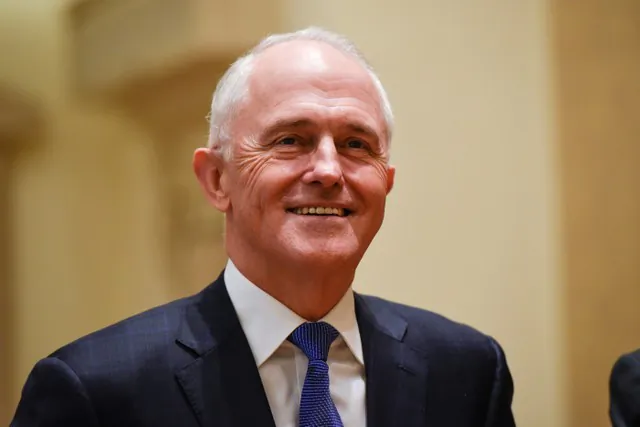 Australian Prime Minister Malcolm Turnbull meets with U.S. Federal Reserve Chairman Jerome H. Powell (not pictured) at the Federal Reserve in Washington, U.S., Feb. 22, 2018. (Reuters/Sait Serkan Gurbuz)