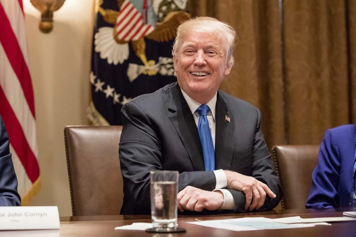 President Donald Trump meets with bipartisan Members of Congress to discuss school and community safety in the Cabinet Room of the White House in Washington on Feb. 28, 2018. (Samira Bouaou/The Epoch Times)