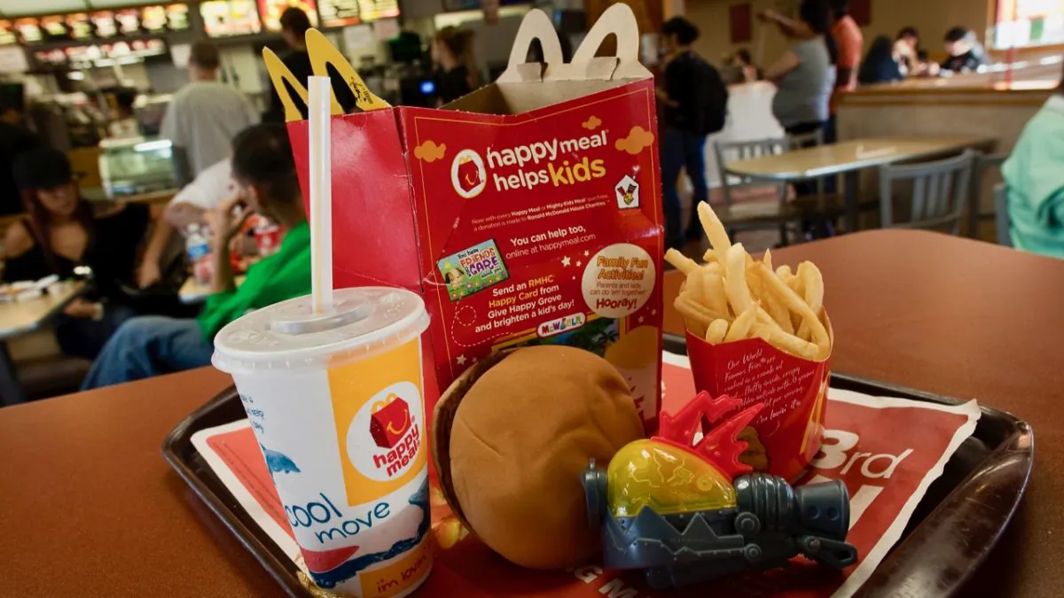 A photo illustration of a Happy Meal at McDonald's on Nov. 3, 2010, in San Francisco. (David Paul Morris/Getty Images)