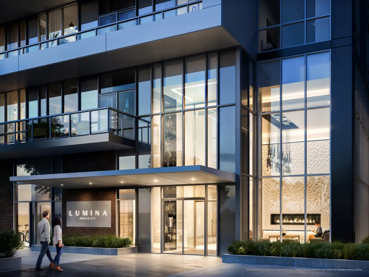 A rendering of the Lumina condominium entrance.(Courtesy of Elad Canada)