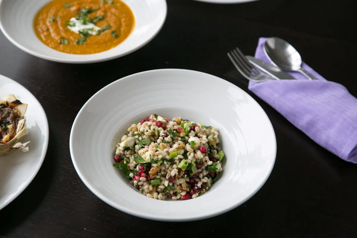 Barley Pomegranate Salad. (Benjamin Chasteen/The Epoch Times)