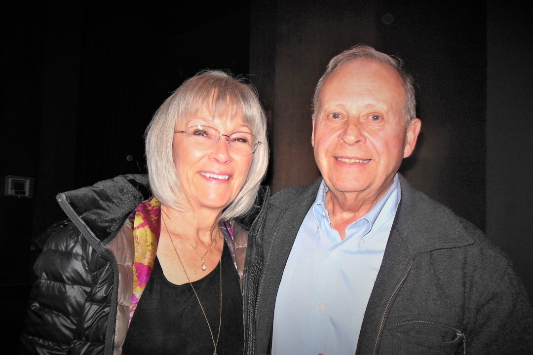 Jean Guenette, former owner of A-Interlock, and his wife Sue enjoyed the Shen Yun performance at the Popejoy Hall in Albuquerque, N.M. on March 6, 2018. "The costumes and the choreography were fantastic," said Mrs. Guenette. (Sherry Dong/The Epoch Times)