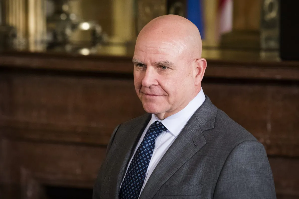 H. R. McMaster, national security adviser to the president, at a joint press conference with President Donald Trump and Prime Minister Stefan Lofven of Sweden in the East Room of the White House on March 6, 2018. (Samira Bouaou/The Epoch Times)