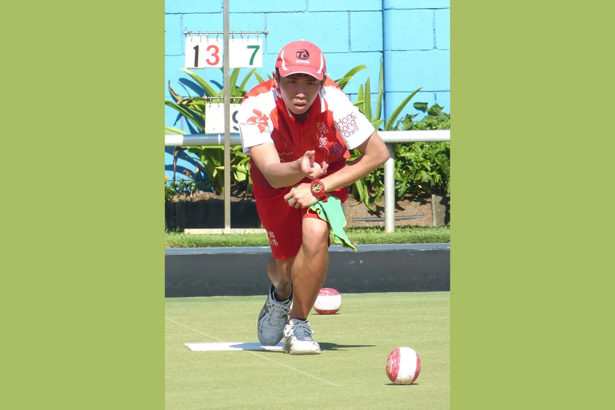 Hong Kong youngster Jason Choi narrowly missed a podium finish at the 2018 World Youth Bowls Championship at Broadbeach Bowls and Community Club in Australia.  He were knocked-out by Ross Owen of Wales in the Men’s Singles play-off and can only finished fifth. (David Allen)