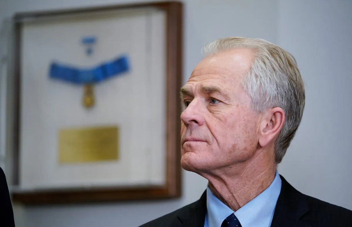 White House trade advisor Peter Navarro watches as President Donald Trump speaks before signing Section 232 proclamations setting tariffs on steel and aluminum imports in the White House on March 8, 2018. (Mandel Ngan/AFP/Getty Images)