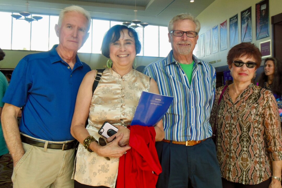 (L–R) Ms. Garcia’s husband, Belinda Garcia, Cary Zolot, and a friend of Ms. Garcia attended Shen Yun’s afternoon performance at the RP Funding Center (formerly Lakeland Center), in Lakeland, Fla., on March 18, 2018. “Each one of those performers had to love what they were doing because you could feel it,” Mr. Zolot said. (Sherry Dong/The Epoch Times)