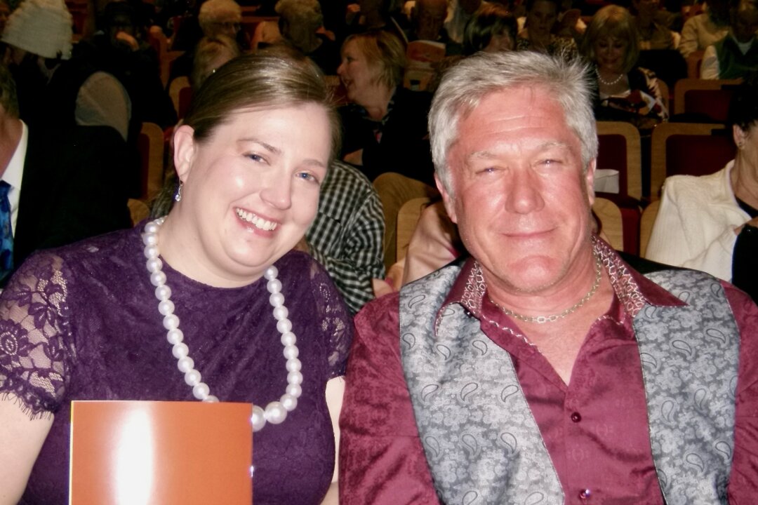 Todd Johns and his daughter, Stephanie Bollman, enjoyed watching Shen Yun at the Morrison Center for the Performing Arts, in Boise, Idaho, on March 20, 2018. "It has been such a privilege and honor to watch them perform and share their history and traditions," said Stephanie Bollman, a clinical supervisor working with children with disabilities. (Lily Yu/The Epoch Times)