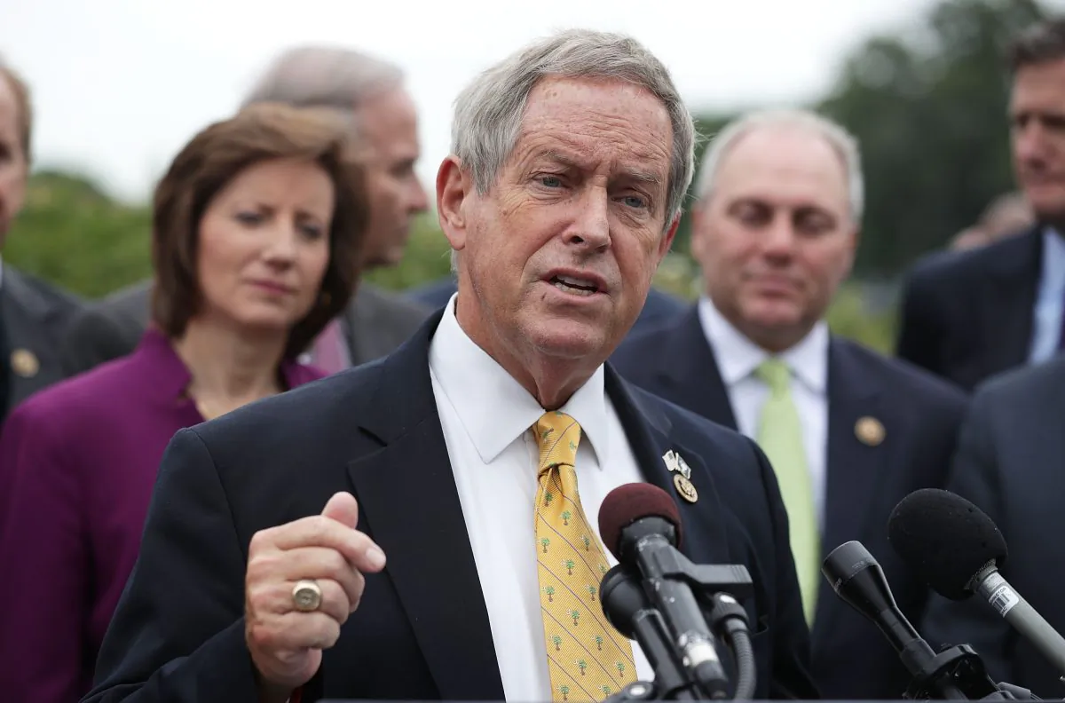 U.S. House Rep. Joe Wilson (R-SC) speaks during a news conference on Capitol Hill in Washington on May 19, 2016. (Alex Wong/Getty Images)