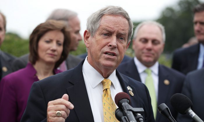 U.S. House Rep. Joe Wilson (R-S.C.) speaks during a press conference on May 19, 2016, on Capitol Hill. (Alex Wong/Getty Images)