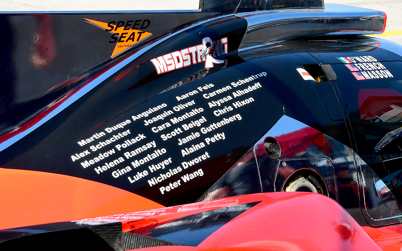 The Florida-based Performance Tech team listed the victims of the Marjorie Stoneman Douglas school shooting on their engine cover as a tribute to the lives cut short. (Bill Kent/Epoch times)