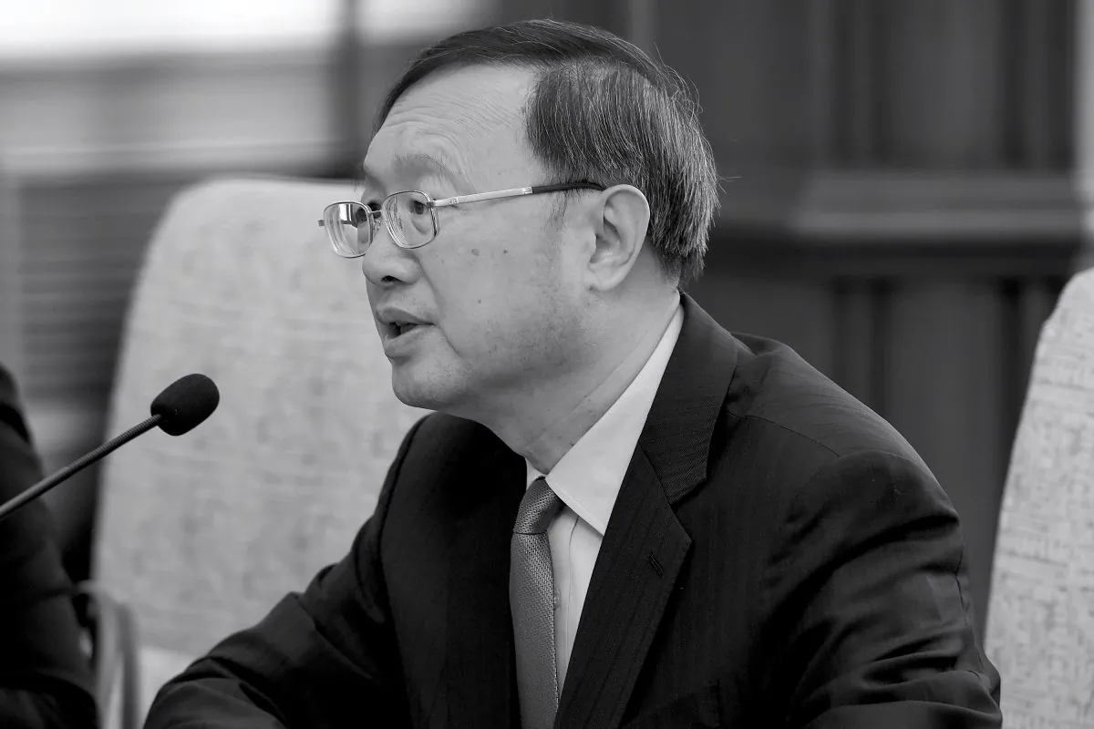 Chinese diplomat Yang Jiechi speaks during a meeting with South Korean officials at the Diaoyutai state guesthouse in Beijing, China on March 12, 2018.  (Etienne Oliveau/Getty Images)