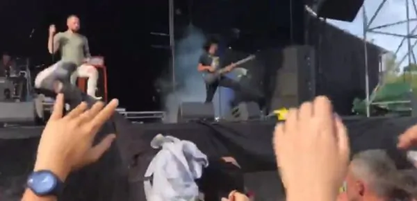 Man Seen Falling Over Barricade After Crowd Surfing
