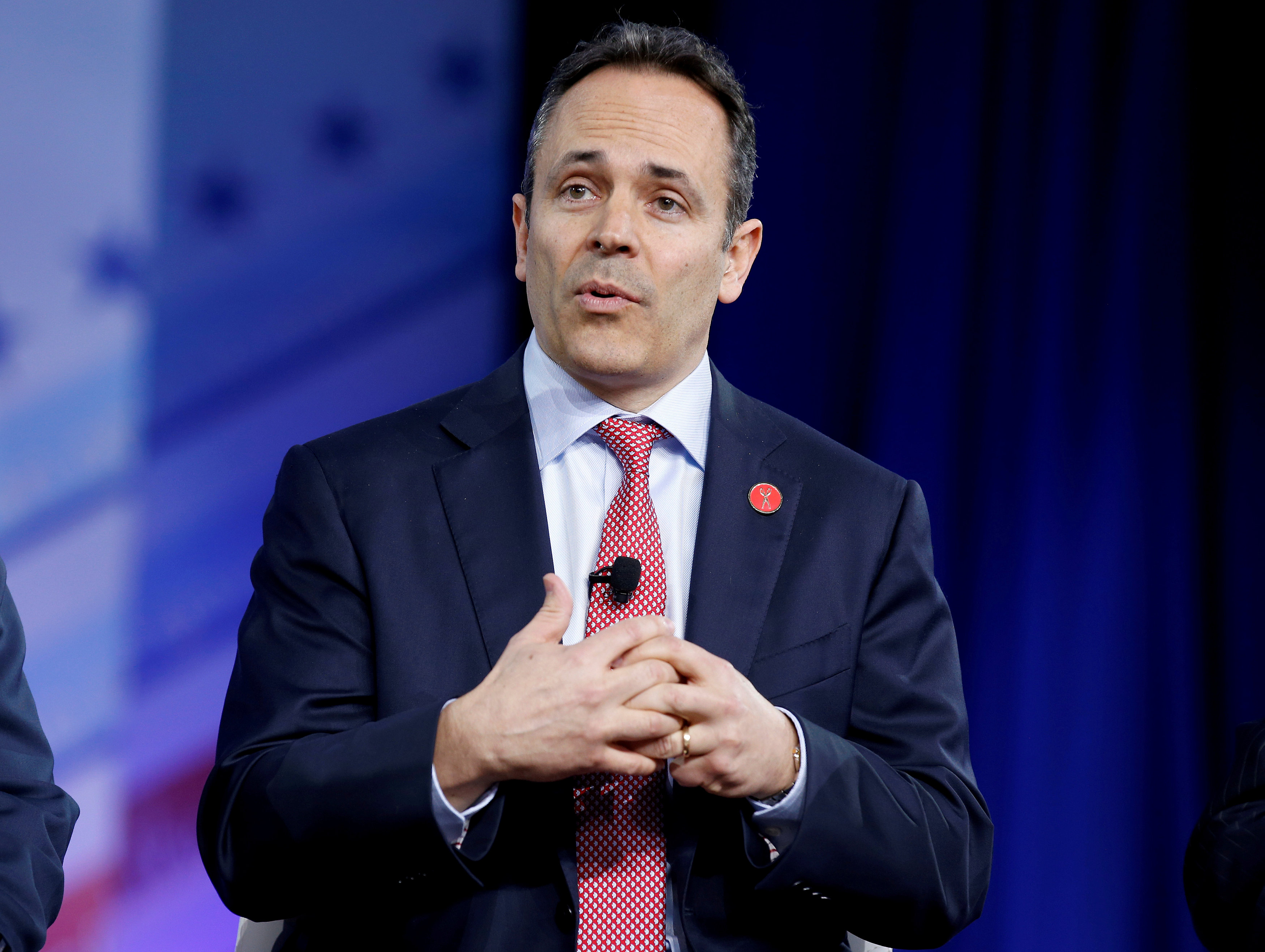 Republican Governor Matt Bevin of Kentucky speaks during the Conservative Political Action Conference (CPAC) in National Harbor, Maryland
