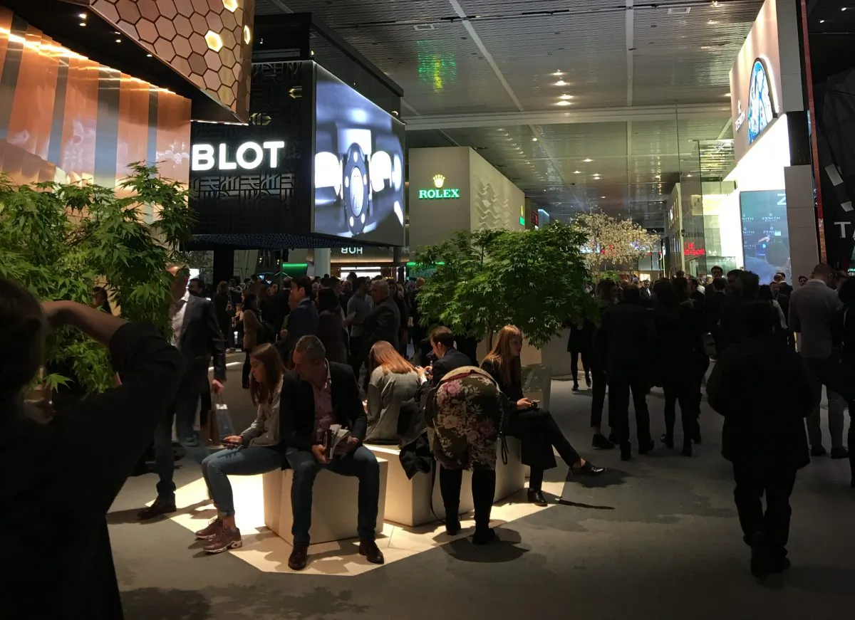The main floor of the BaselWorld 2018. (Isabelle Kellogg)