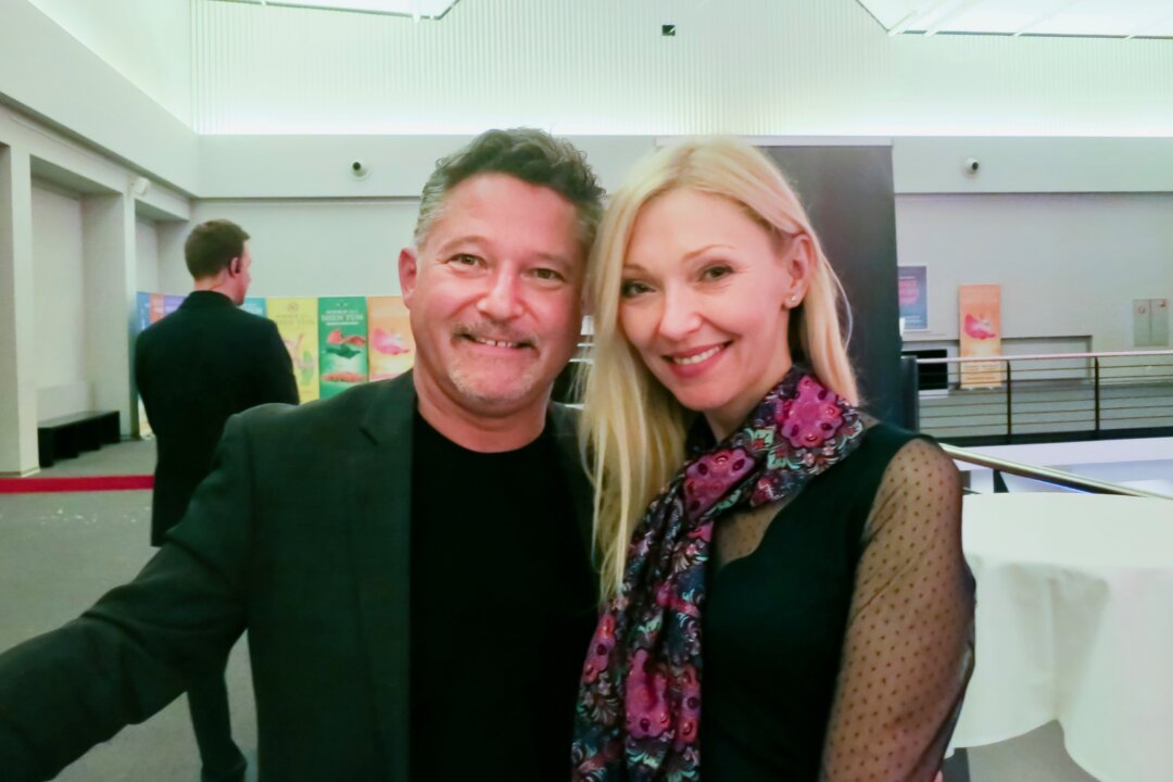 Rene Graf Grandits and his partner enjoyed the Shen Yun opening performance at the Musical Theater Basel, Switzerland, on April 3, 2018. (The Epoch Times)
