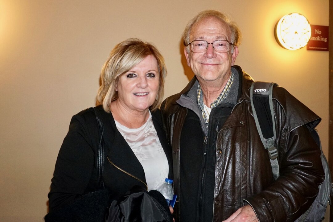 Joann Martin and Tony Russo attended the Shen Yun performance at the Paramount Theatre in Aurora, Ill., on April 7, 2018. (Catherine Wen/The Epoch Times)