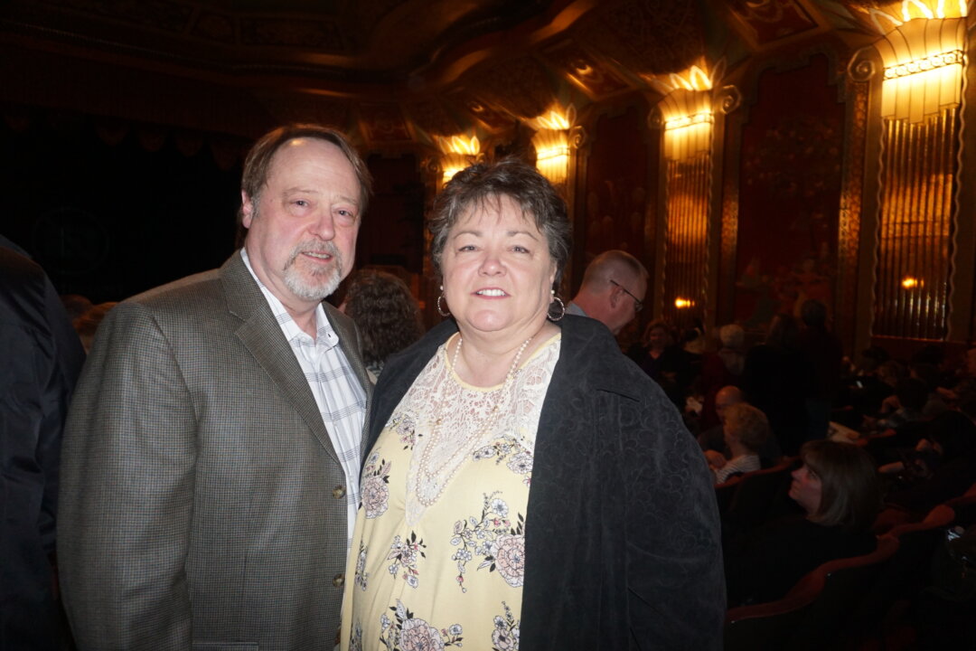 Greg and Kathleen Hazen attended the Shen Yun performance at the Paramount Theatre in Aurora, Ill., on April 7, 2018. "The show was fun to watch, and the beauty of it caught my eye tonight," Mr. Hazen said. (Valerie Avore/The Epoch Times)