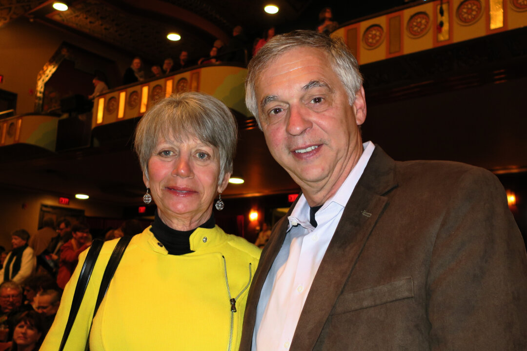 Rick Vidoni and his wife attended the Shen Yun performance at the Paramount Theatre in Aurora, Ill., on April 8, 2018. (Maggie Xie/The Epoch Times)