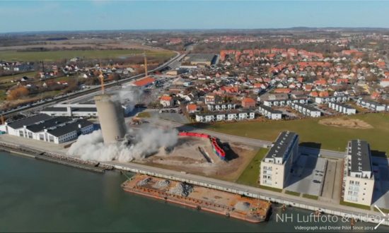 Silo Demolition in Denmark Goes Horribly Wrong