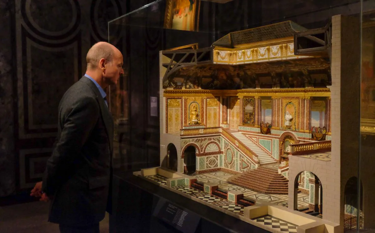 H.R.H. Prince Dimitri of Yugoslavia visits the exhibition, "Visitors to Versailles (1682–1789)" during a preview at The Metropolitan Museum of Art, on April 9, 2018. (Hirosh Nogami/The Epoch Times) 
