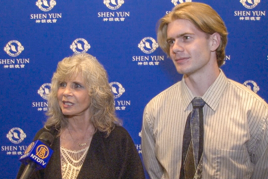 Alicia McLeod and her grandson, Cody, attended Shen Yun's evening performance at the Montgomery Performing Arts in Montgomery, Ala., on April 17, 2018. (NTD Television)
