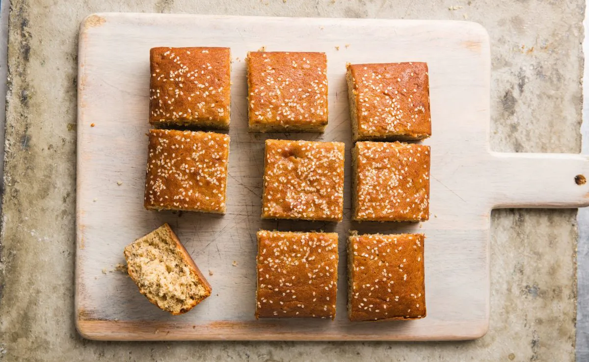 Tahini Banana Snack Cake. (Joe Keller)