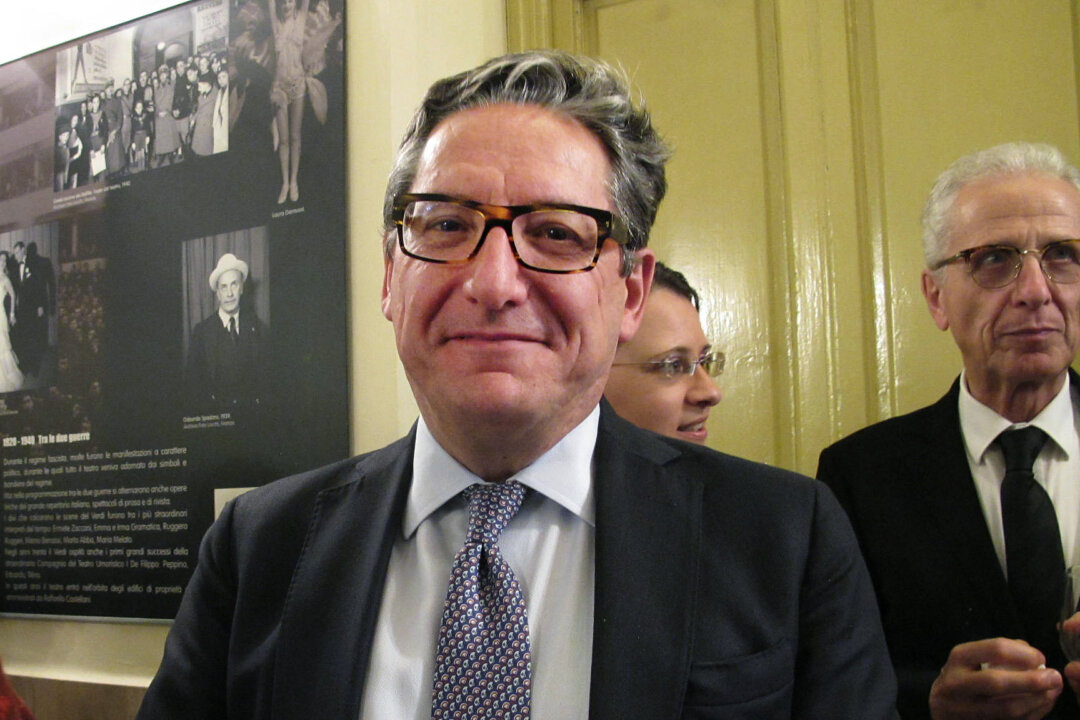 Paolo Rosini, vice president of the Friends of the Theatre of the Maggio Musicale Fiorentino, enjoyed the Shen Yun performance at the Teatro Verdi in Florence, Italy, on April 19, 2018. (Mary Mann/The Epoch Times)