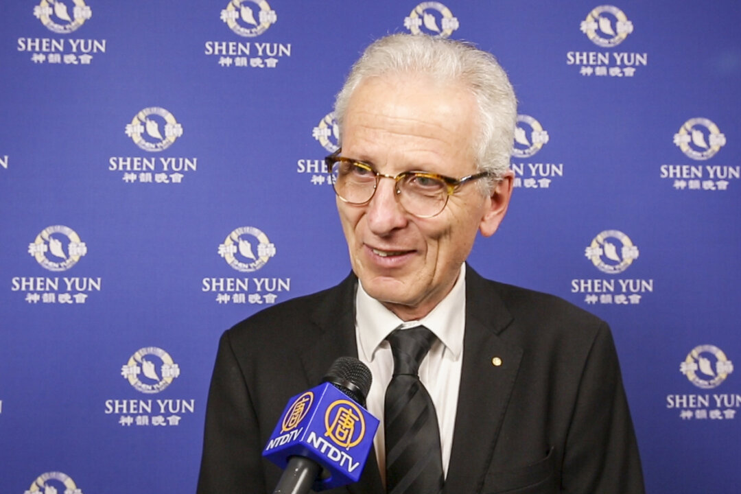 Dr. Maurizio Romani, a former Italian senator, enjoyed the Shen Yun performance at the Teatro Verdi in Florence, Italy, on April 19, 2018. (NTD Television)