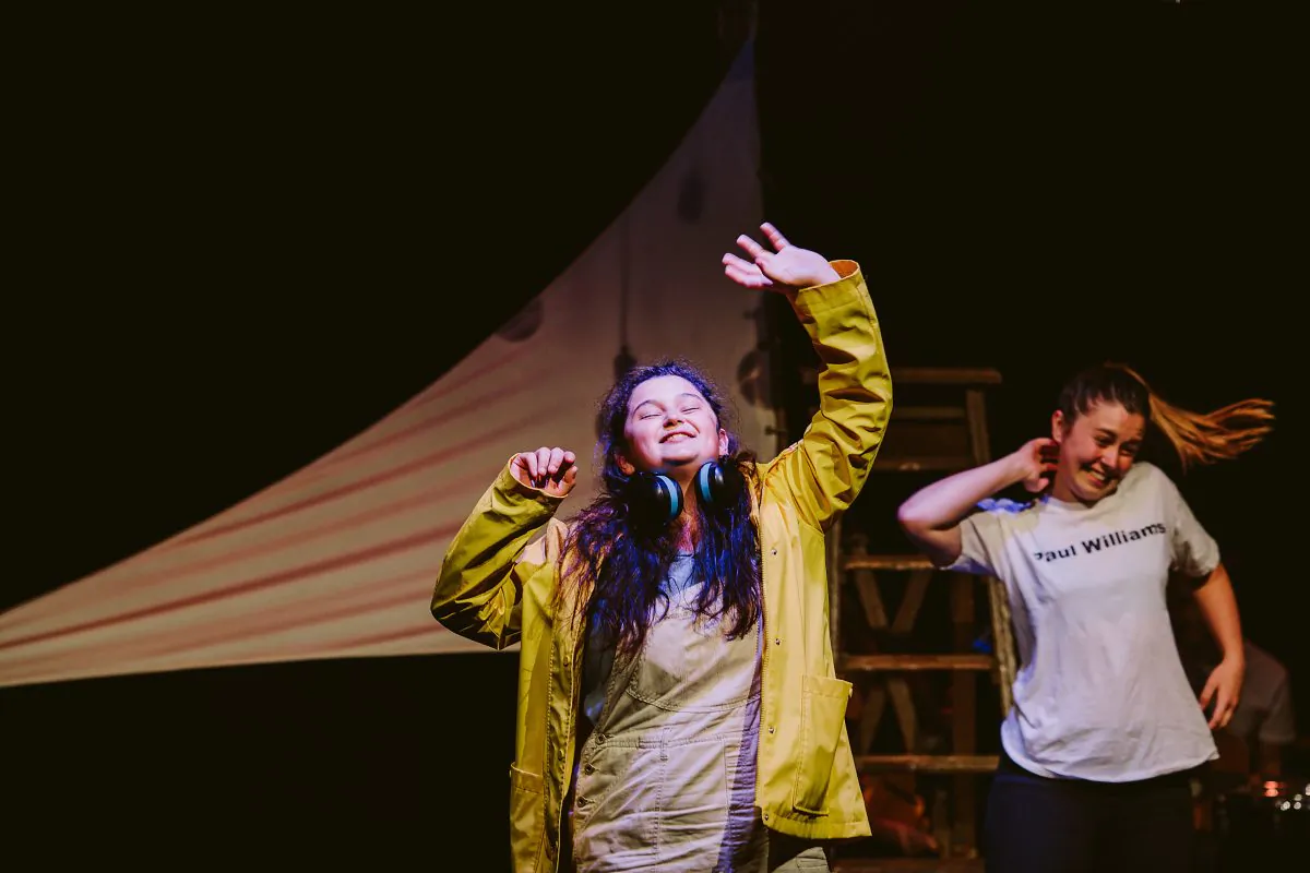 Alexandra Brain (L) and Lizzie Grace in "We Live by the Sea." (Kate Pardey)