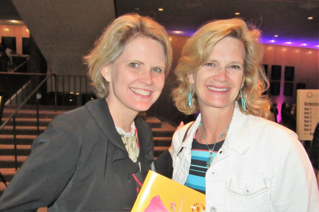 Cari Fair (L), a marketing manager at Disney Consumer Products & Interactive Media, and her friend Liselle Belusa, an engineering planner at Lockheed Martin, enjoyed the Shen Yun evening performance at the Long Beach Terrace Theater, in Long Beach, Calif., on April 21, 2018. Ms. Belusa said,"It was amazing how you can tell the story through dance without having to speak a word,... that was really beautifully portrayed." (Jana Li/The Epoch Times)