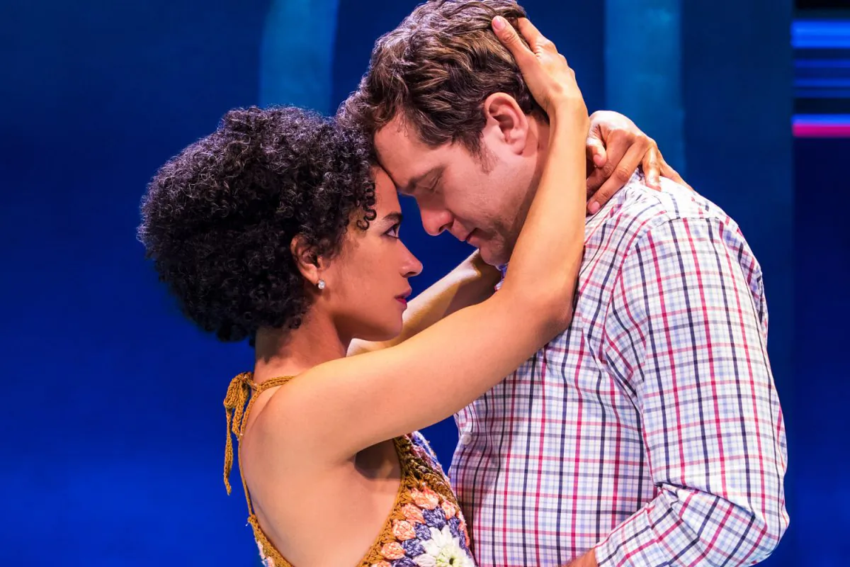 Lauren Ridloff and Joshua Jackson in “Children of a Lesser God” on Broadway. (Matthew Murphy)