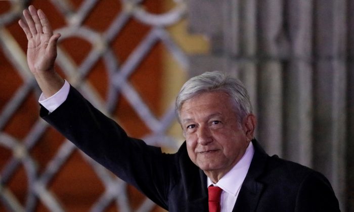 Mexico President-elect Andres Manuel Lopez Obrador of the National Regeneration Movement (MORENA) at the Palacio de Mineria after the first presidential debate in Mexico City, Mexico Apr. 22, 2018. (REUTERS/Henry Romero)