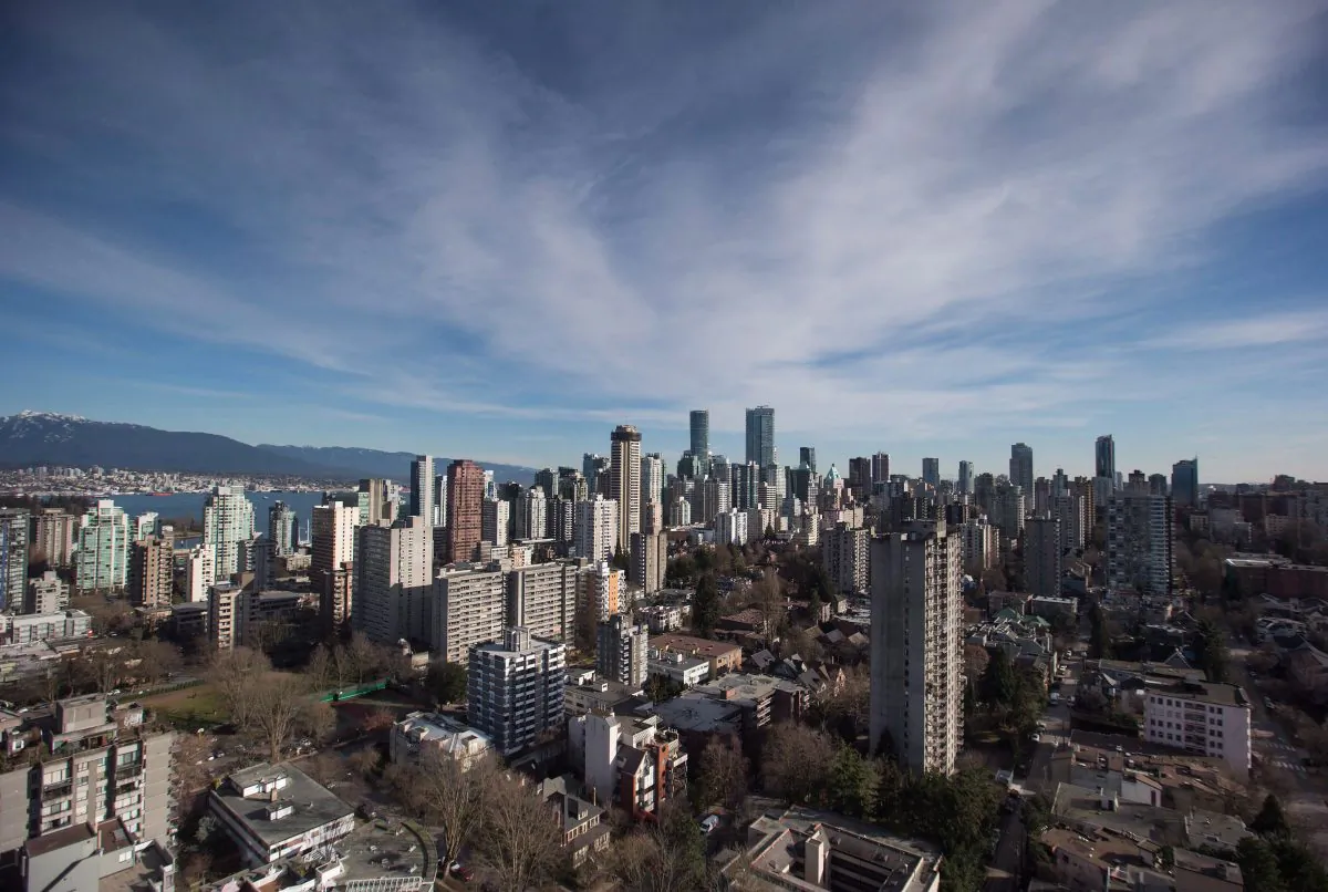 Condos and apartment buildings are seen in downtown Vancouver, B.C., on Feb. 2, 2017. (The Canadian Press/Darryl Dyck)