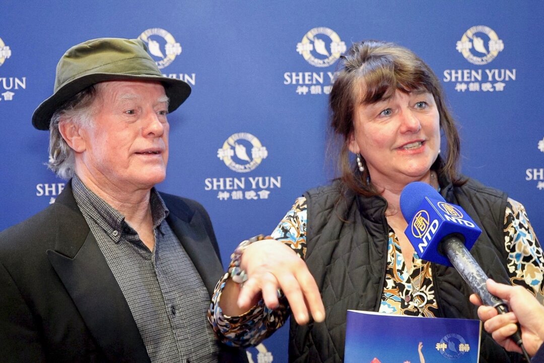 Michael O'Brien and his wife Maureen attended Shen Yun's matinée performance at The Performing Arts Center, Purchase College SUNY in Purchase, N.Y., on April 25, 2018. (NTD Television) 