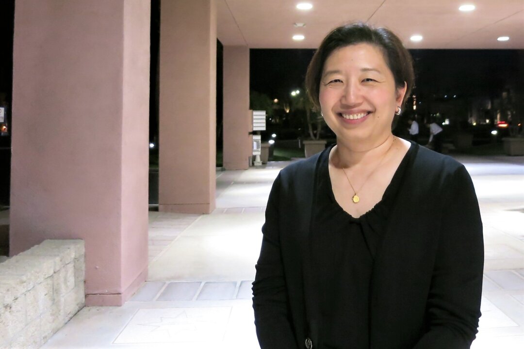 Dr. Amy Law, a medical oncologist, was deeply touched by the Shen Yun evening performance at the McCallum Theatre in Palm Desert, Calif., on April 27, 2018. (Michael Ye/The Epoch Times)