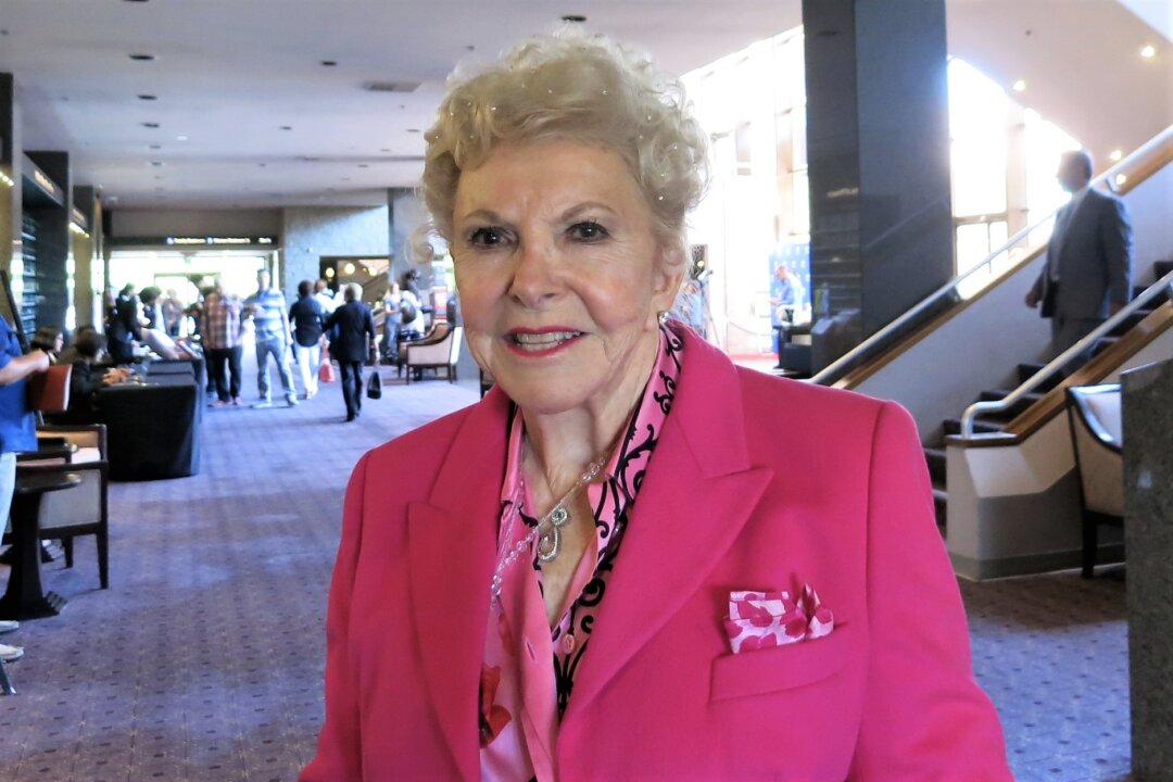 JoAnn Davis, one of the founders of McCallum Theatre, enjoyed the Shen Yun matinee performance at the McCallum Theatre in Palm Desert, Calif., on April 28, 2018. (Michael Ye/The Epoch Times)